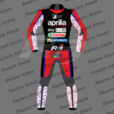 Aleix Espargaro Aprilia MotoGP 2022 Motorcycle Leather Racing Suit Back